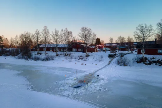 bada isvak Vindelälven, Vännäs, 