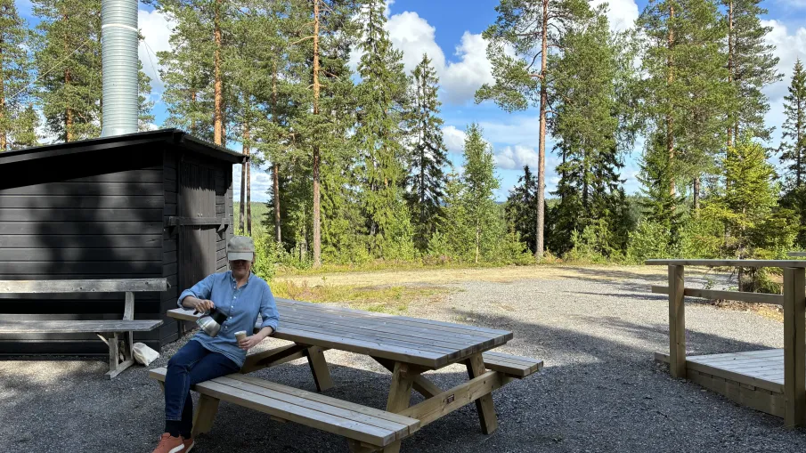 Tillgänglighetsanpassad rastplats Trätmyran ( nås bäst från V Spöland)