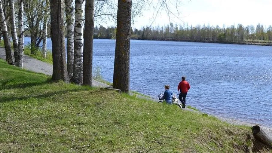 Strandpromenaden i Vännäs och Vännäsby