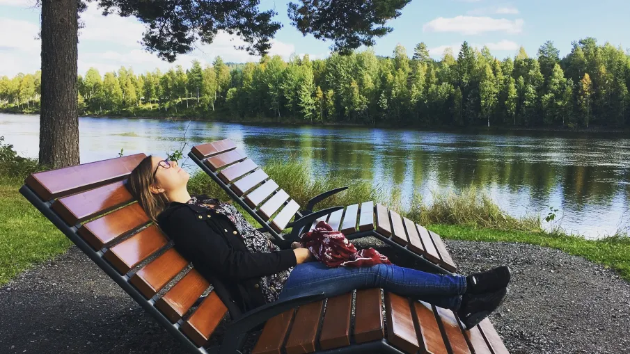 Strandpromenaden i Vännäs och Vännäsby