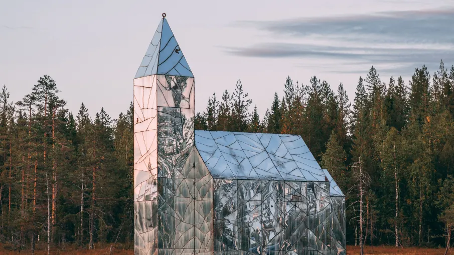 Konstverk glaskyrka