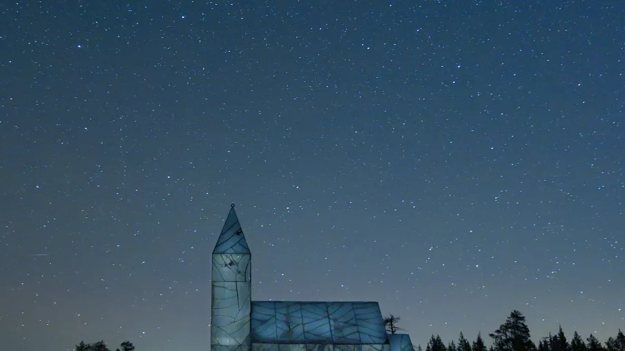 Konstverk glaskyrka