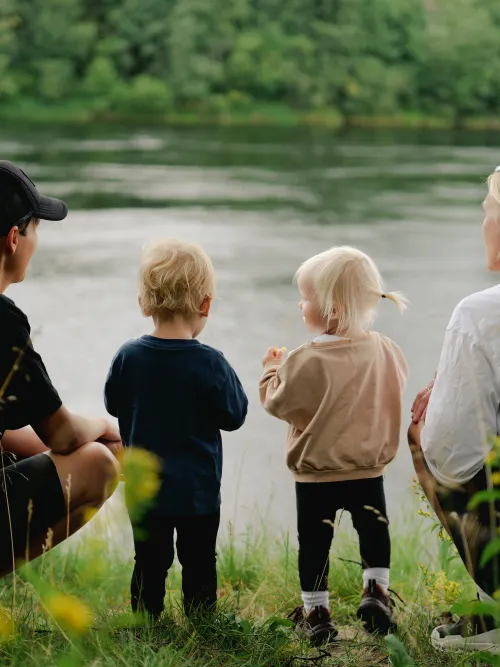 Familj vid vindelälven