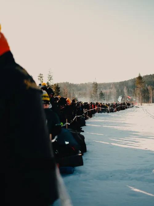 Folksamling under Rally VM i Brännfors