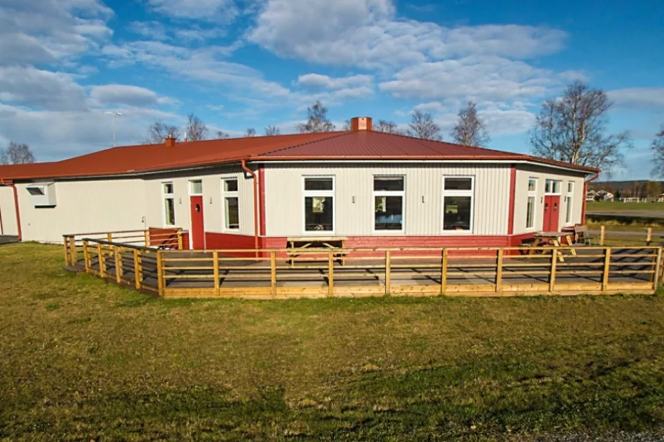 Bild på lokalen festplatsen